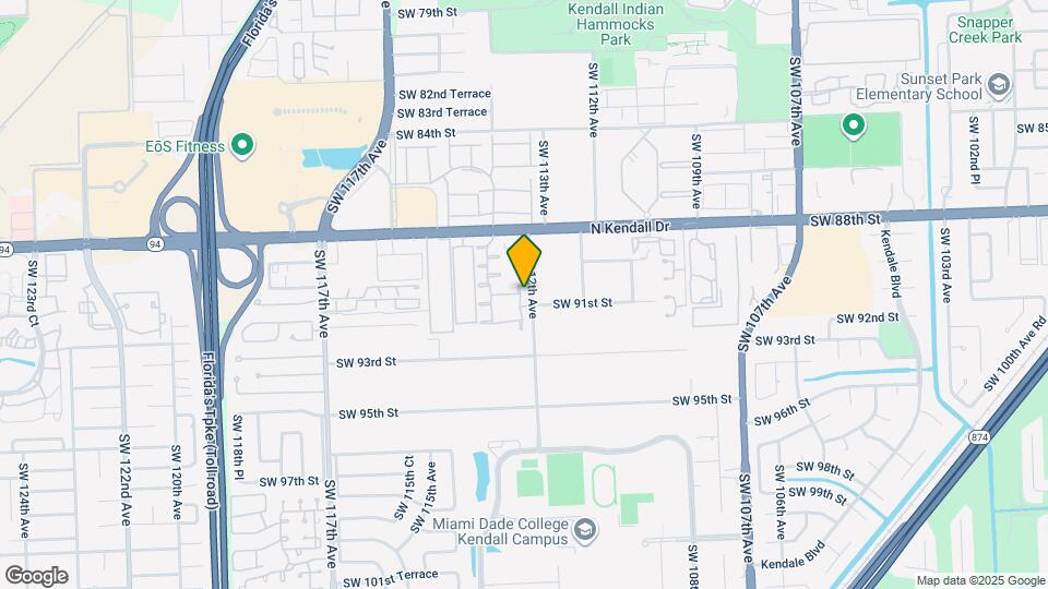 9025 SW 112th Ct Map and Location Details