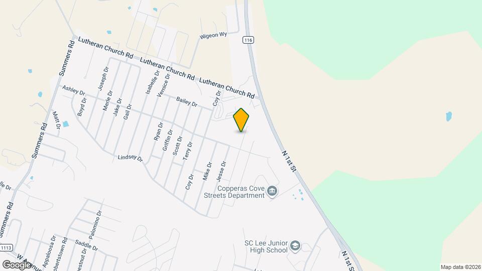 1146 Lindsey Dr Map and Location Details