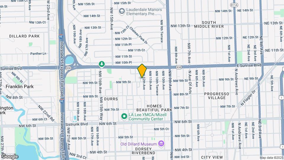 905 NW 12th Ave Map and Location Details