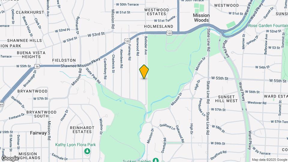 5552 Belinder Ave Map and Location Details