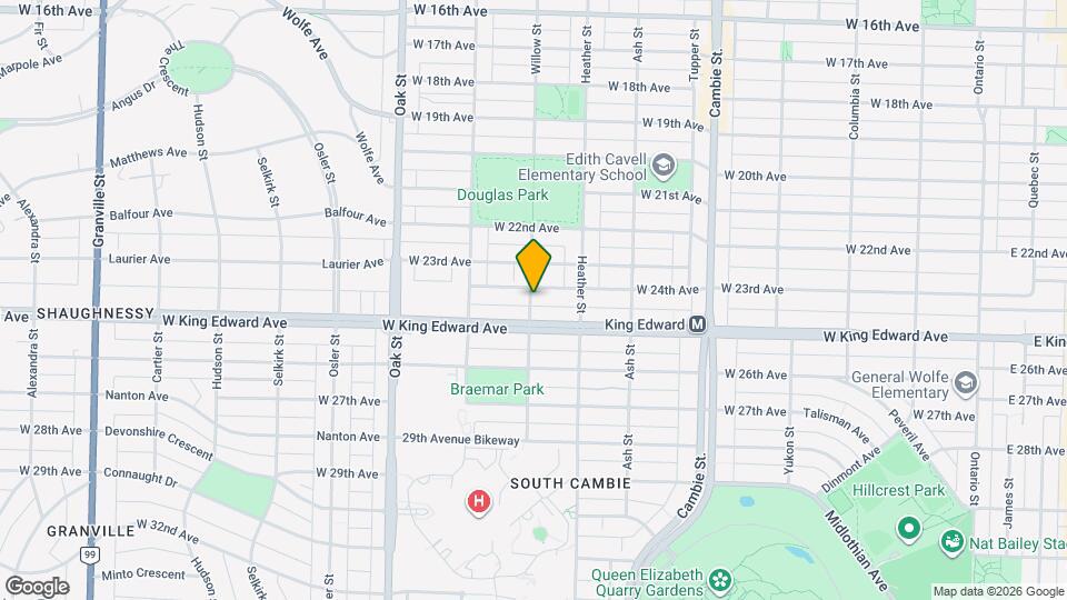 1390 Granville St Map and Location Details