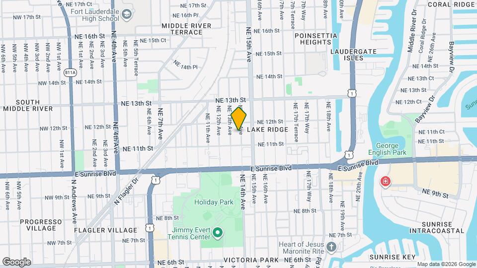 1123 NE 14th Ave Map and Location Details