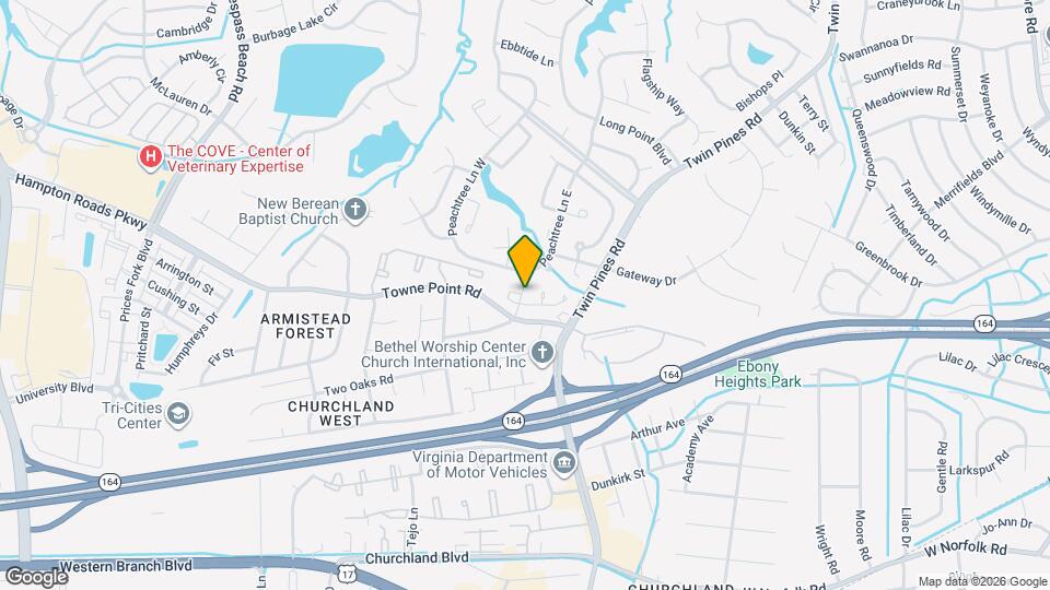 3710G Towne Point Rd Map and Location Details