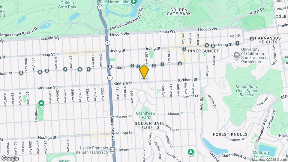 1026 Kirkham St Map and Location Details