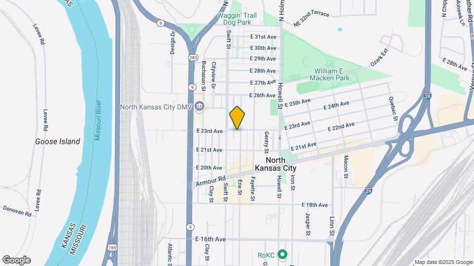 2120 Erie St Mapa y Detalles de la Ubicación