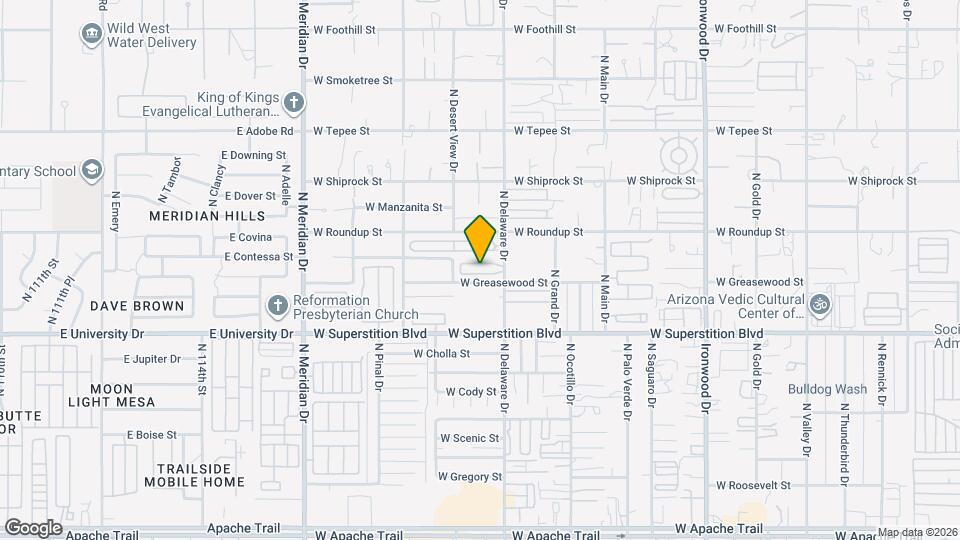 1030 N Delaware Dr Map and Location Details