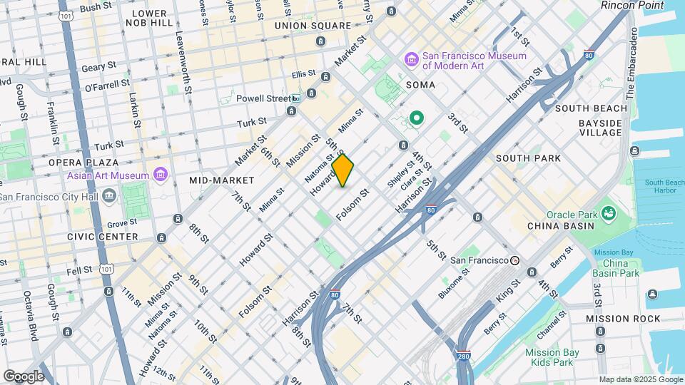 452-454 Clementina St Mapa y Detalles de la Ubicación