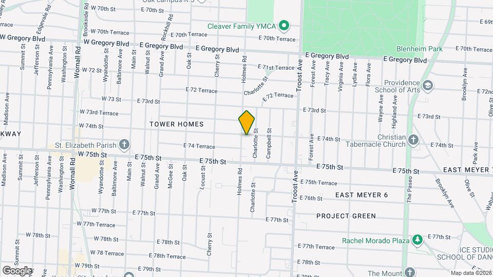 7407 Holmes Rd Map and Location Details