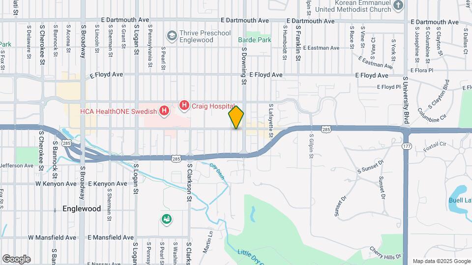 3500 S Corona St Map and Location Details