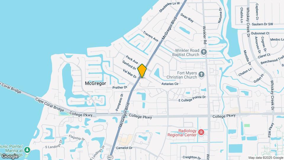 12481 McGregor Blvd Map and Location Details