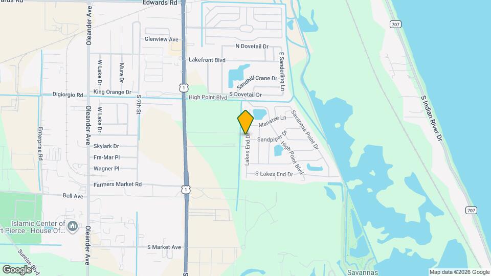 115 Lakes End Dr Map and Location Details