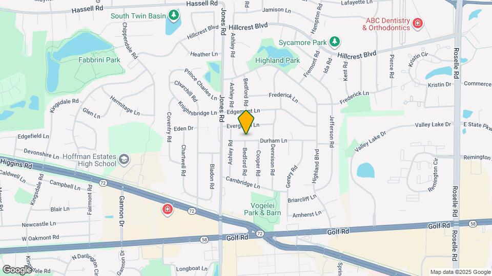 720 Durham Ln Map and Location Details