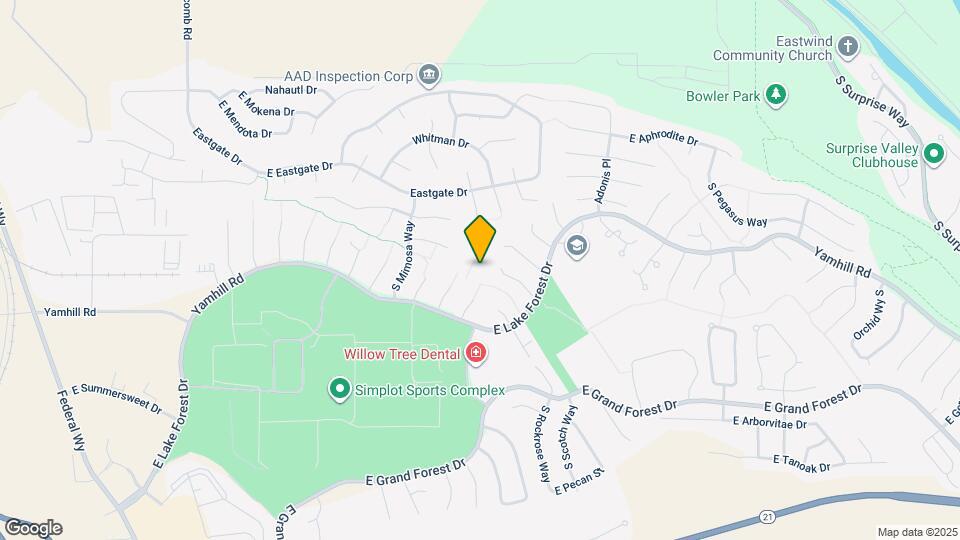 5656 S Onaga Pl Map and Location Details