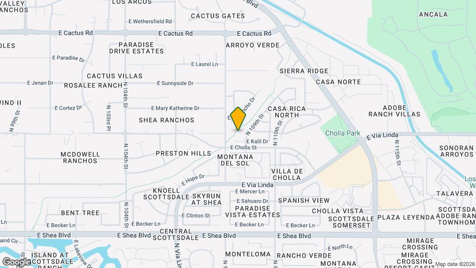 11382 N 109th St Mapa y Detalles de la Ubicación