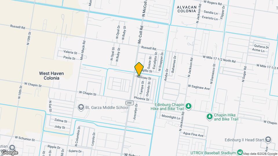 1712 Phoenix St Map and Location Details