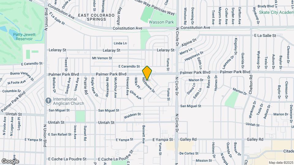 1425 Northview Dr Map and Location Details