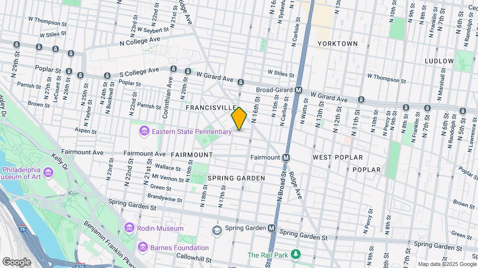 1621 Brown St Map and Location Details