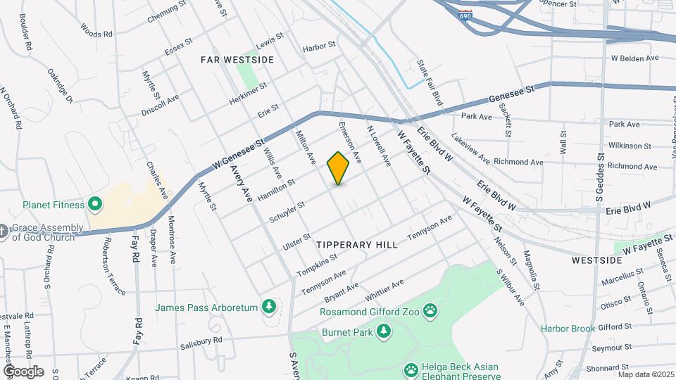 423 Schuyler St Map and Location Details