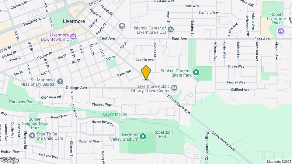 1039 S Livermore Ave Mapa y Detalles de la Ubicación
