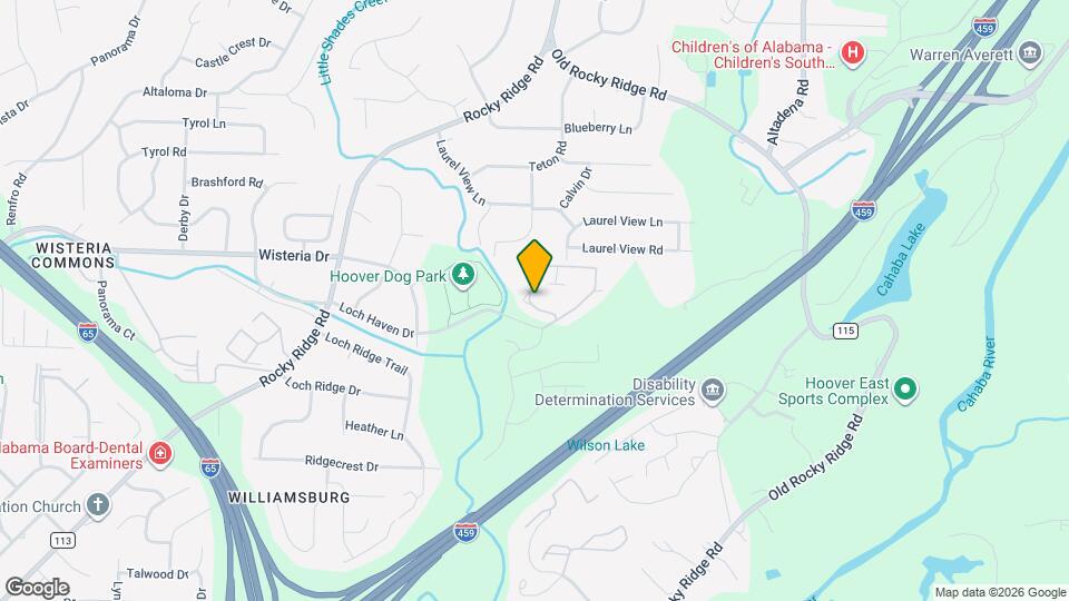 Vestavia Knolls Town Homes Map and Location Details