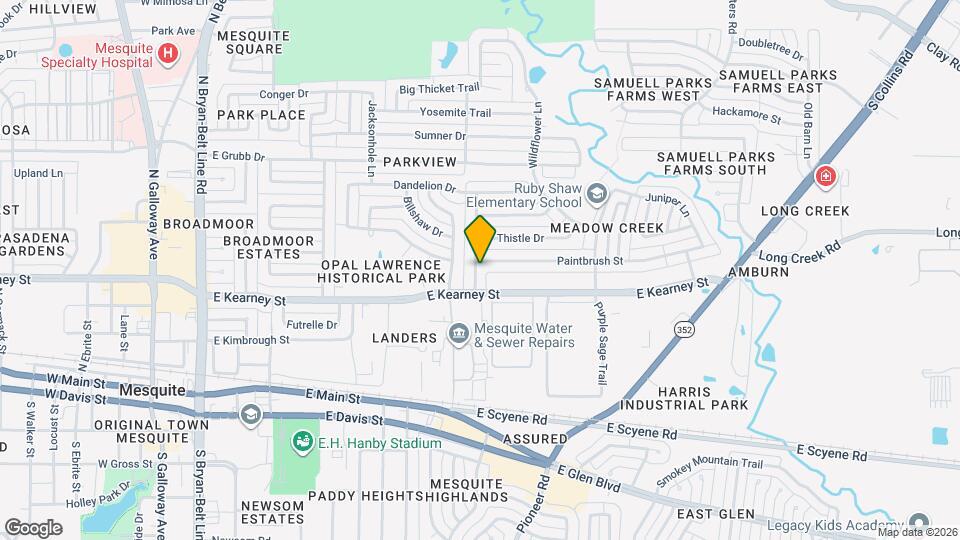 512 Buttercup Trail Mapa y Detalles de la Ubicación
