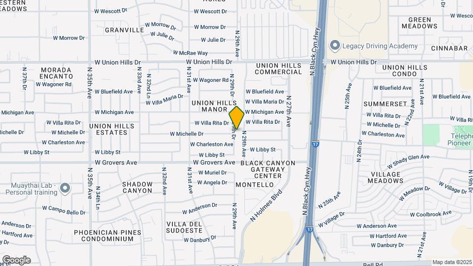18001 N 29th Dr Map and Location Details