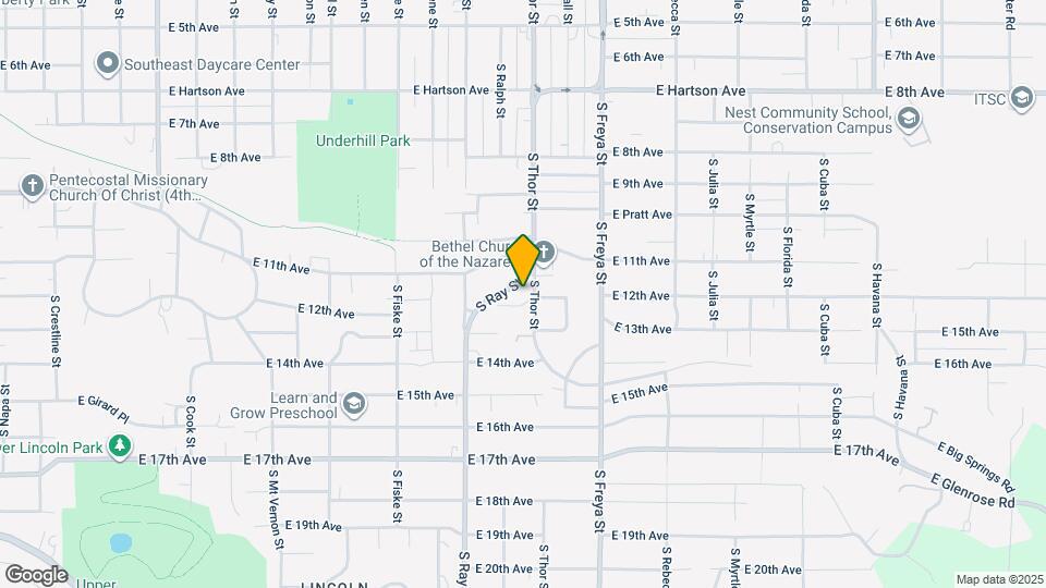 3313 E 12th Pl Map and Location Details
