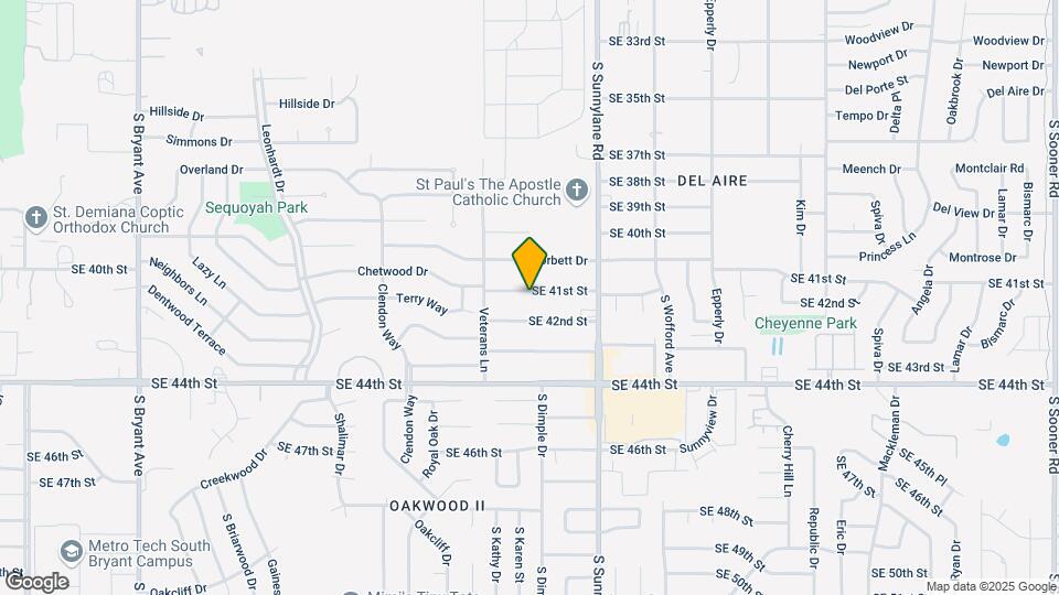 4124 SE 41st St Map and Location Details