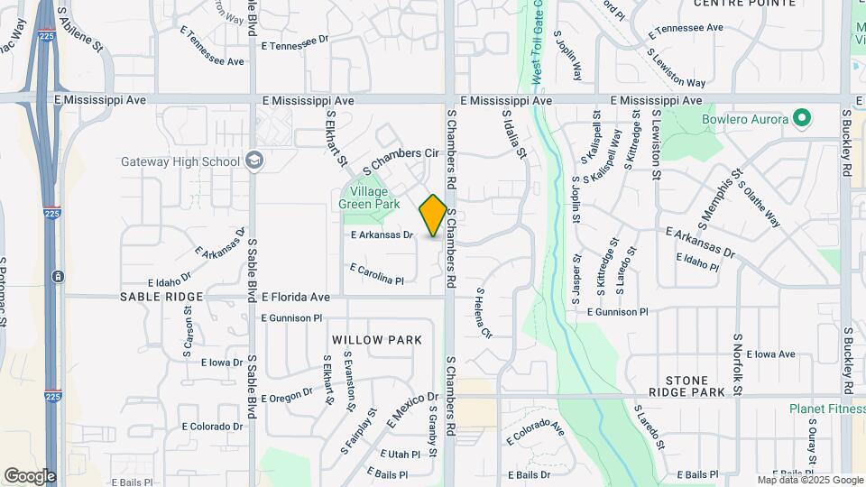 1385 S Chambers Rd Map and Location Details
