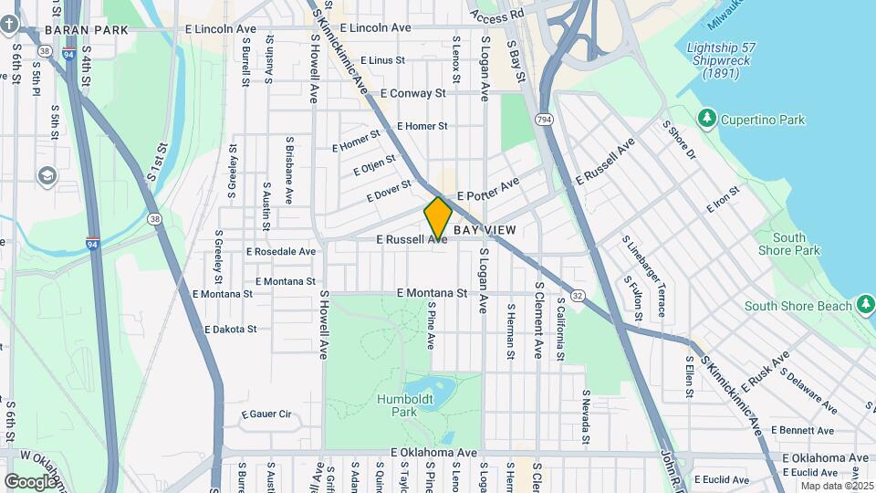 713-715-715 E Russell Ave Map and Location Details