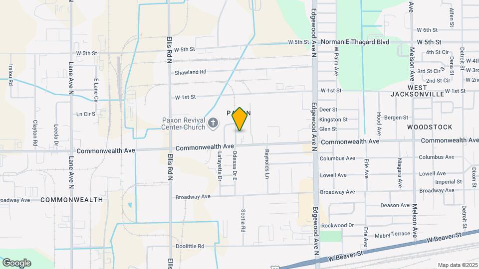 1035 Odessa Dr E Map and Location Details