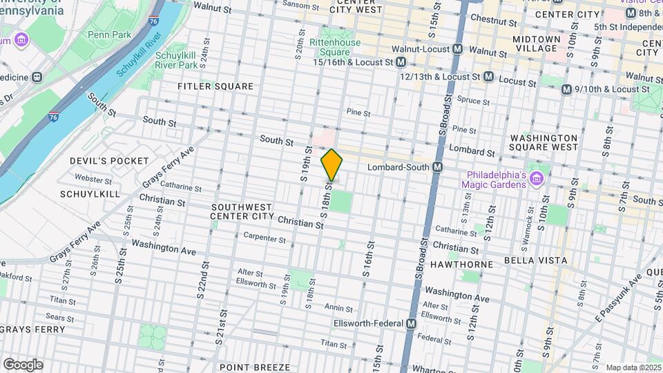 1725 Fitzwater St Map and Location Details