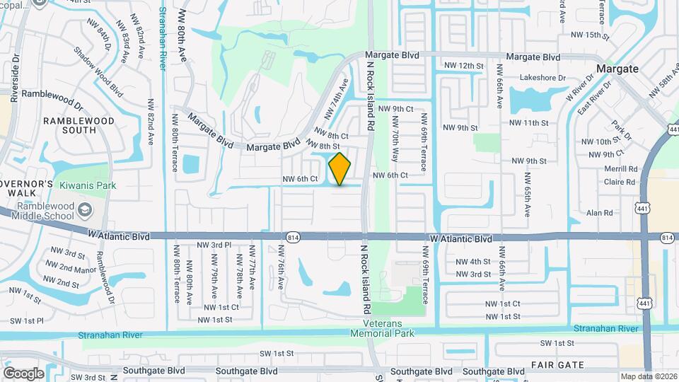 7305 NW 5th Pl Map and Location Details
