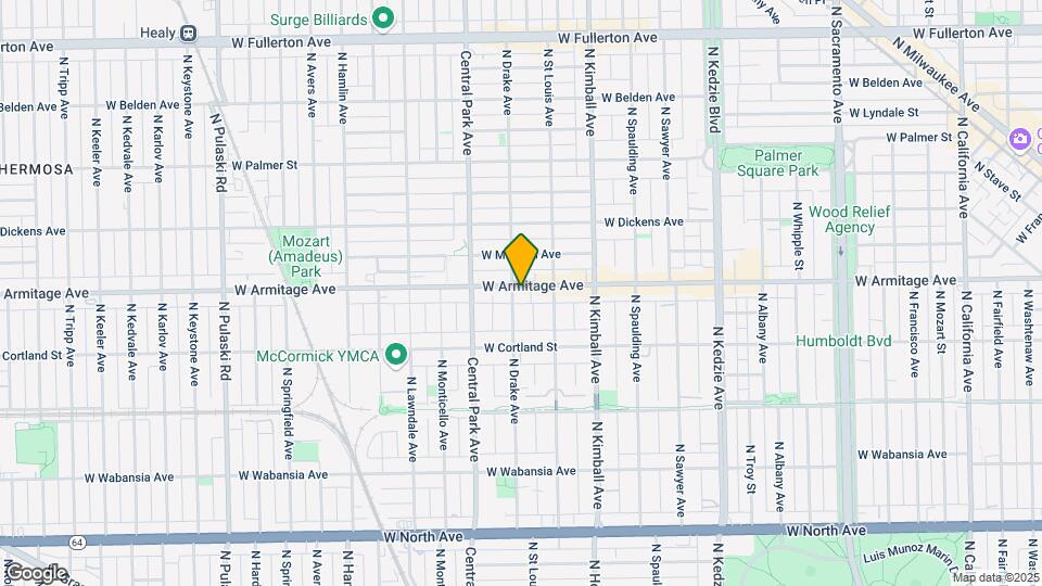 3533 W Armitage Ave Map and Location Details