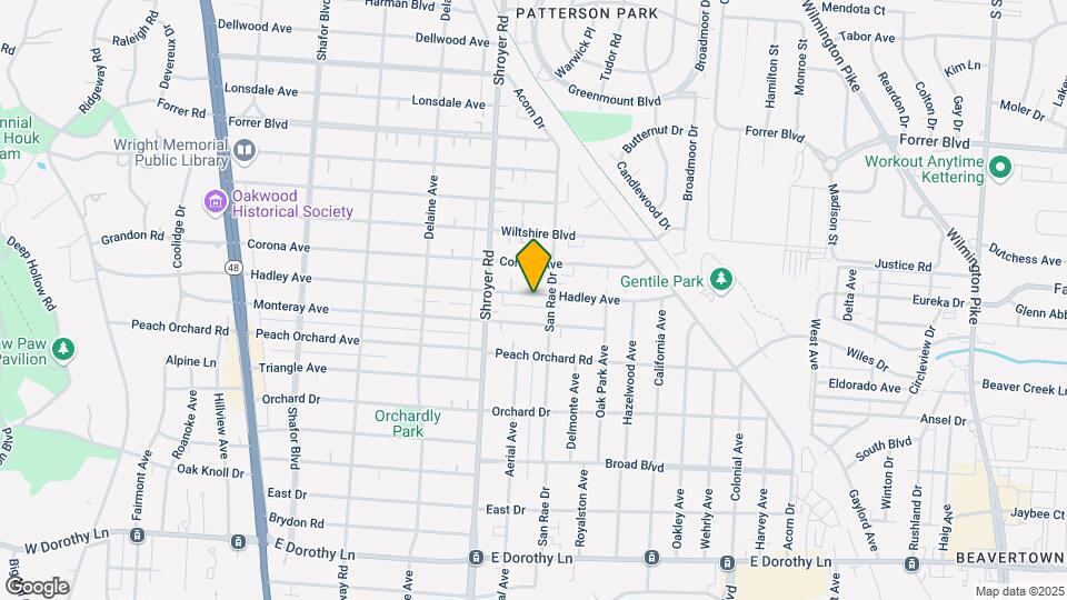 554 Hadley Ave Map and Location Details