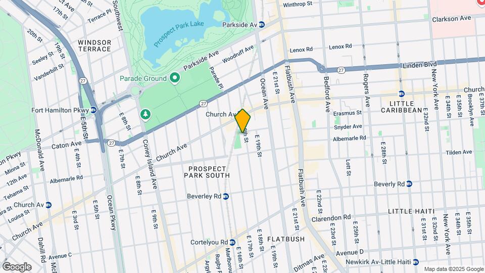 Prospect Park South Mapa y Detalles de la Ubicación