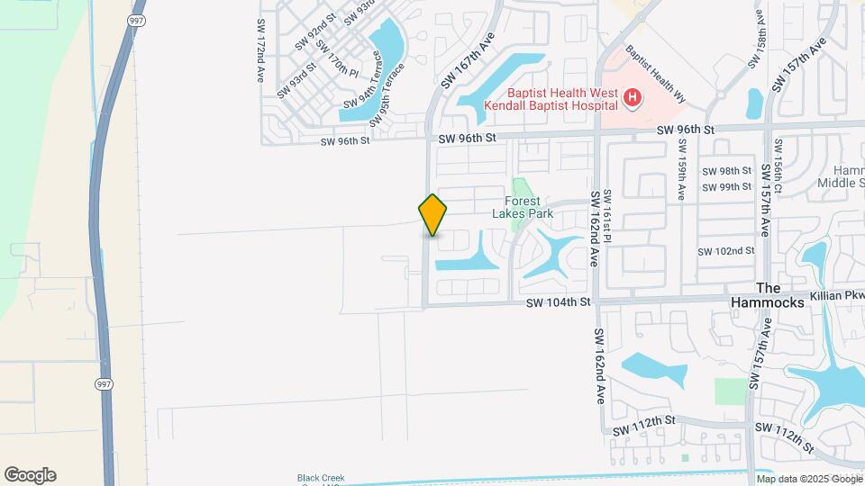 10110 SW 166th Ct Map and Location Details