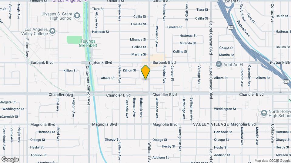 5439 Whitsett Ave Map and Location Details