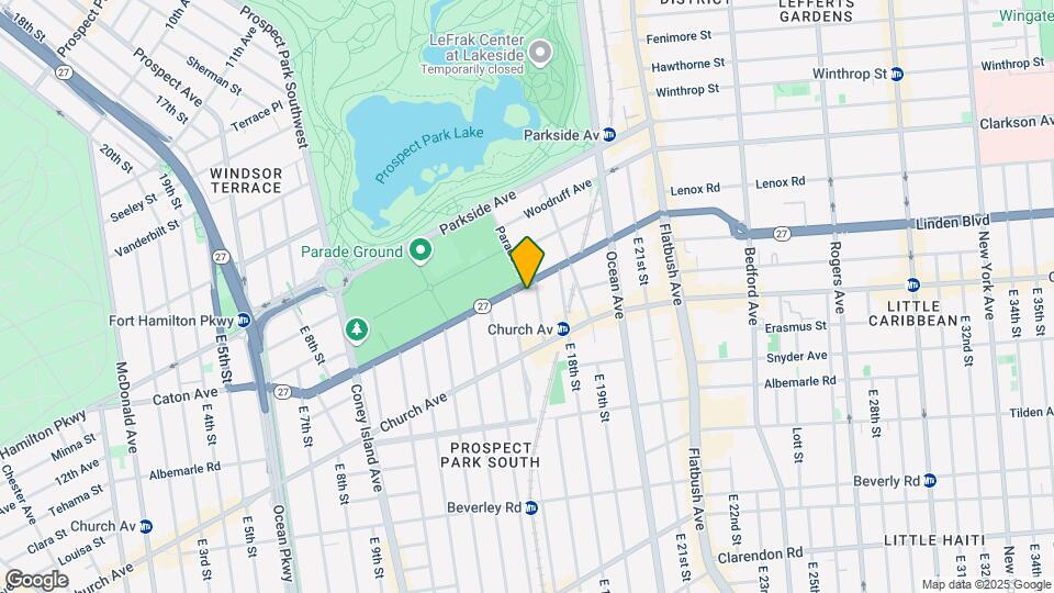 1600 Caton Ave Mapa y Detalles de la Ubicación