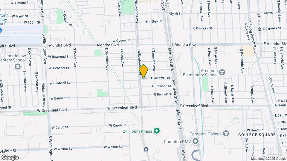 1302 S Willowbrook Ave Map and Location Details