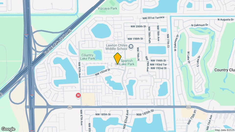 8250 NW 192nd Terrace Map and Location Details