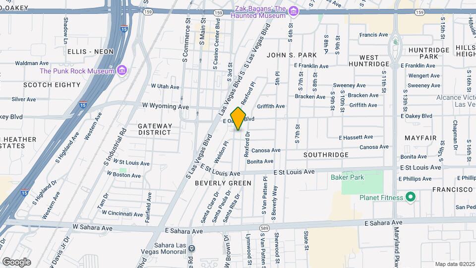 1721 Santa Paula Dr Mapa y Detalles de la Ubicación