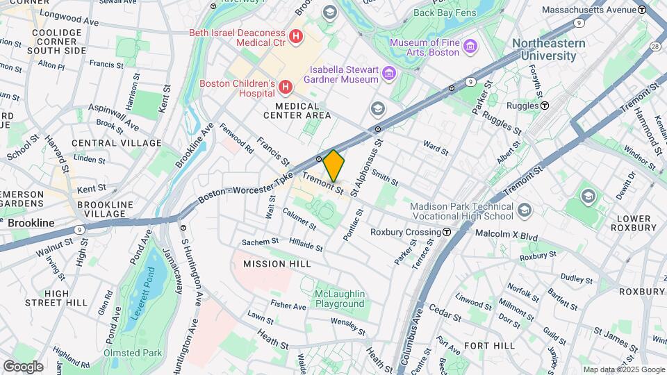 1581 Tremont St Map and Location Details