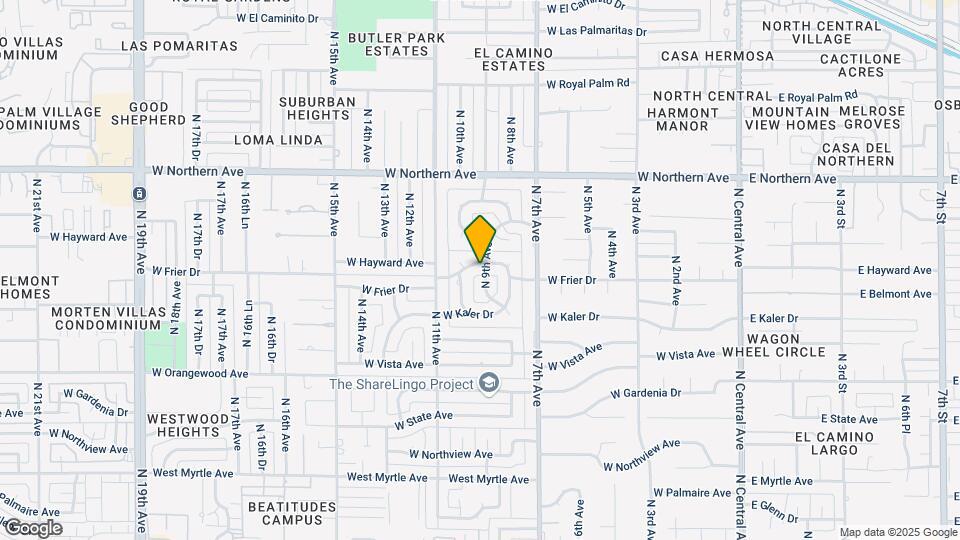 901 W Frier Dr Map and Location Details