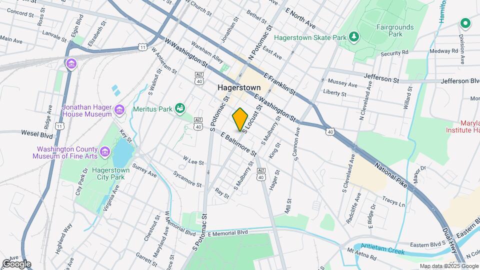 141 S Locust St Map and Location Details