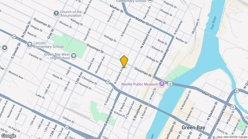 218 N Oakland Ave Map and Location Details