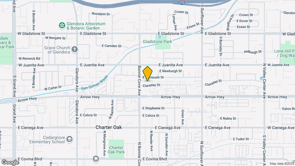 525 Claraday St Map and Location Details
