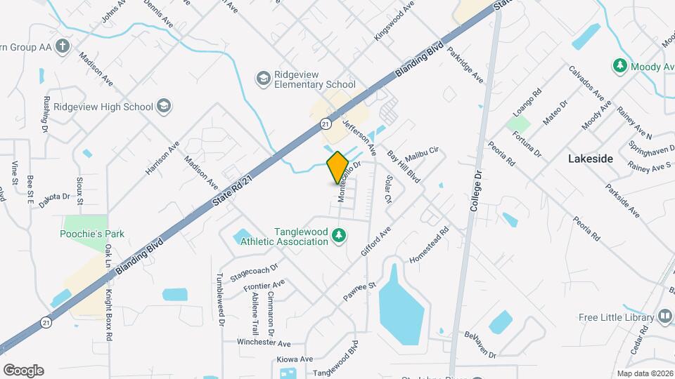 1261 Montecello Dr Map and Location Details