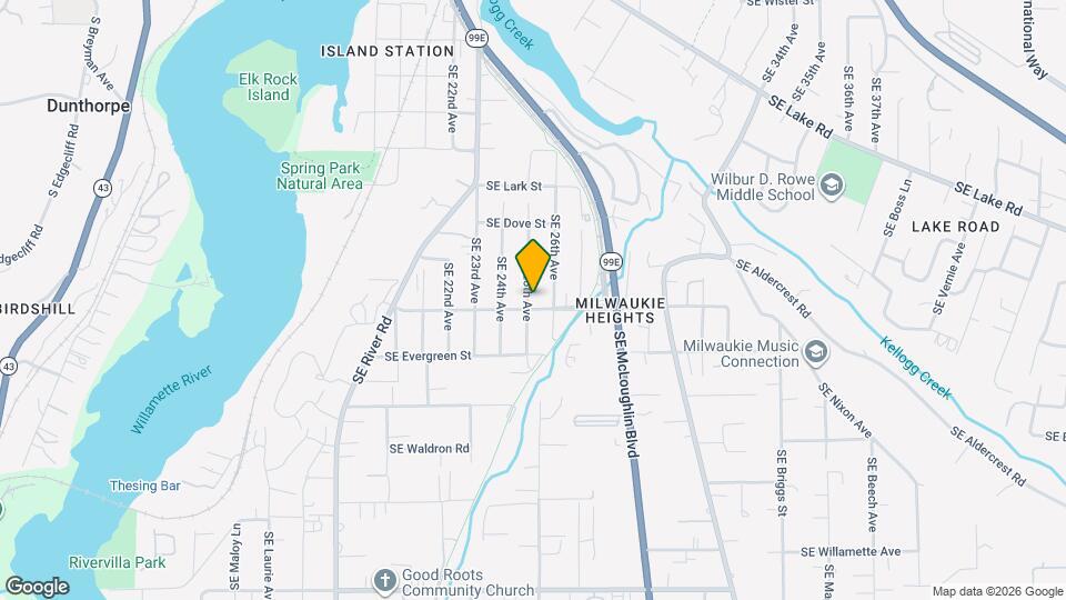 12780 SE 25th Ave Map and Location Details