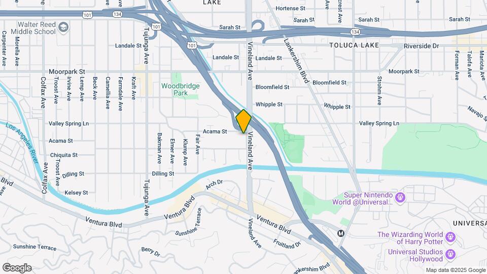 4225 Vineland Ave Map and Location Details